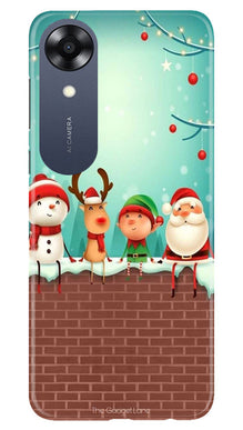 Santa Claus Mobile Back Case for Oppo A17K (Design - 296)