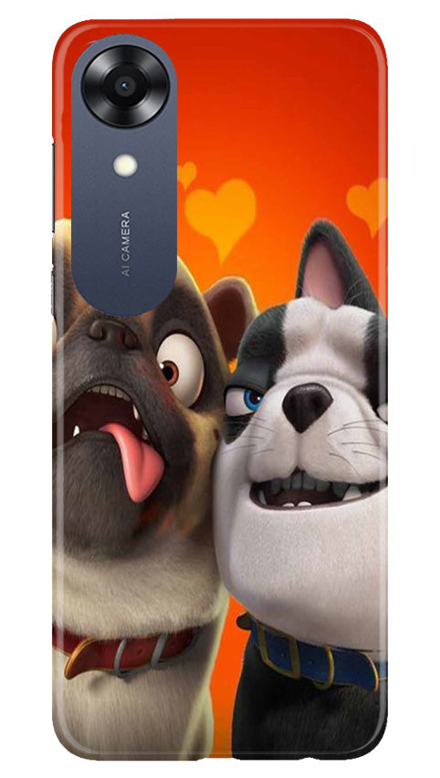 Dog Puppy Mobile Back Case for Oppo A17K (Design - 310)