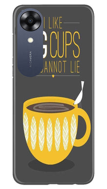 Big Cups Coffee Mobile Back Case for Oppo A17K (Design - 312)