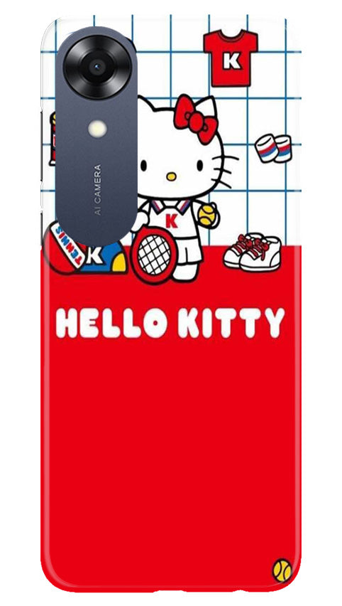 Hello Kitty Mobile Back Case for Oppo A17K (Design - 322)