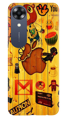 Wooden Texture Mobile Back Case for Oppo A17K (Design - 326)