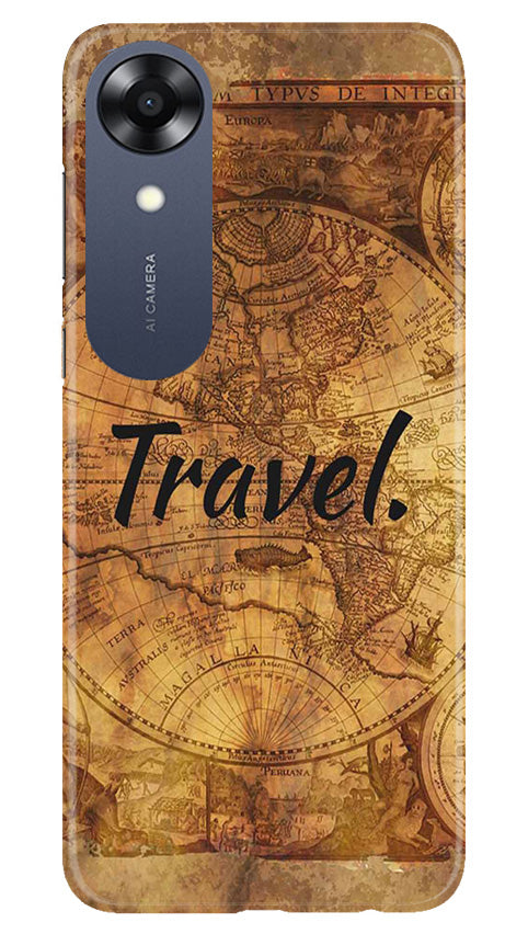 Travel Mobile Back Case for Oppo A17K (Design - 334)