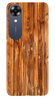 Wooden Texture Mobile Back Case for Oppo A17K (Design - 335)