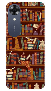 Book Shelf Mobile Back Case for Oppo A17K (Design - 348)