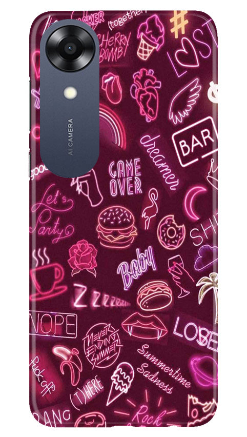 Party Theme Mobile Back Case for Oppo A17K (Design - 350)