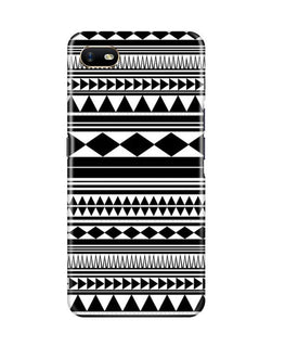 Black white Pattern Case for Oppo A1K