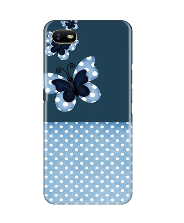 White dots Butterfly Case for Oppo A1K
