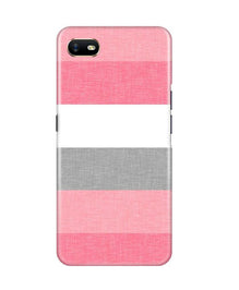 Pink white pattern Mobile Back Case for Oppo A1K (Design - 55)