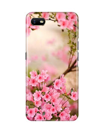 Pink flowers Mobile Back Case for Oppo A1K (Design - 69)