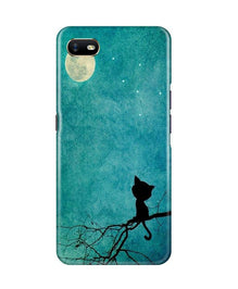 Moon cat Mobile Back Case for Oppo A1K (Design - 70)