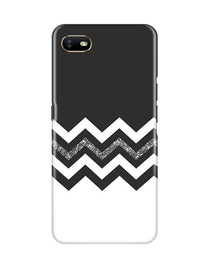 Black white Pattern2Mobile Back Case for Oppo A1K (Design - 83)