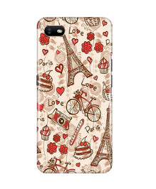 Love Paris Mobile Back Case for Oppo A1K  (Design - 103)