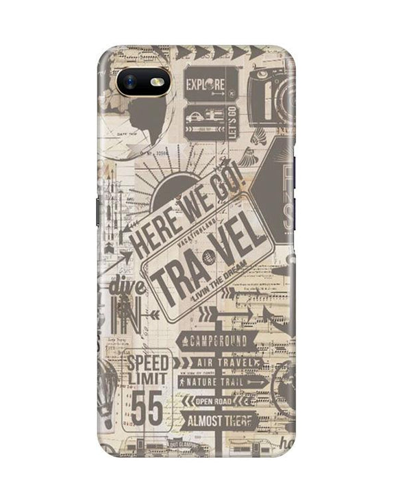 Travel Case for Oppo A1K  (Design - 104)