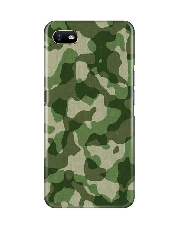 Army Camouflage Case for Oppo A1K  (Design - 106)