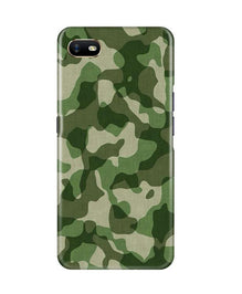Army Camouflage Mobile Back Case for Oppo A1K  (Design - 106)