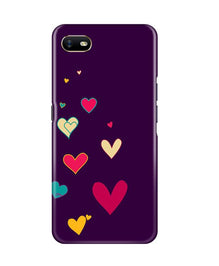 Purple Background Mobile Back Case for Oppo A1K  (Design - 107)