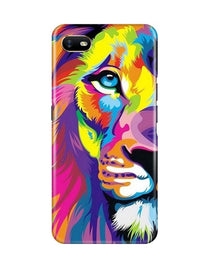 Colorful Lion Mobile Back Case for Oppo A1K  (Design - 110)