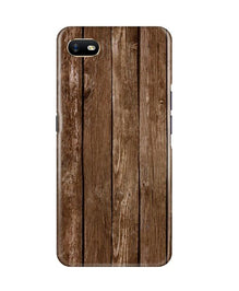 Wooden Look Mobile Back Case for Oppo A1K  (Design - 112)