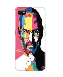 Steve Jobs Mobile Back Case for Oppo A1K  (Design - 132)
