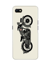 Vintage Scooter Mobile Back Case for Oppo A1K (Design - 260)