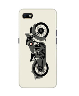 Vintage Scooter Case for Oppo A1K (Design No. 260)