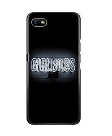 Girl Boss Pink Mobile Back Case for Oppo A1K (Design - 269)