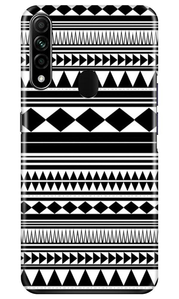 Black white Pattern Case for Oppo A31