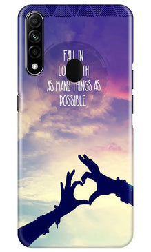 Fall in love Mobile Back Case for Oppo A31 (Design - 50)