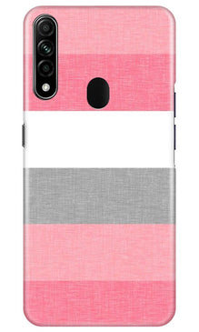 Pink white pattern Mobile Back Case for Oppo A31 (Design - 55)