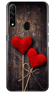Red Hearts Mobile Back Case for Oppo A31 (Design - 80)