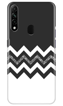 Black white Pattern2Mobile Back Case for Oppo A31 (Design - 83)