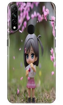 Cute Girl Mobile Back Case for Oppo A31 (Design - 92)