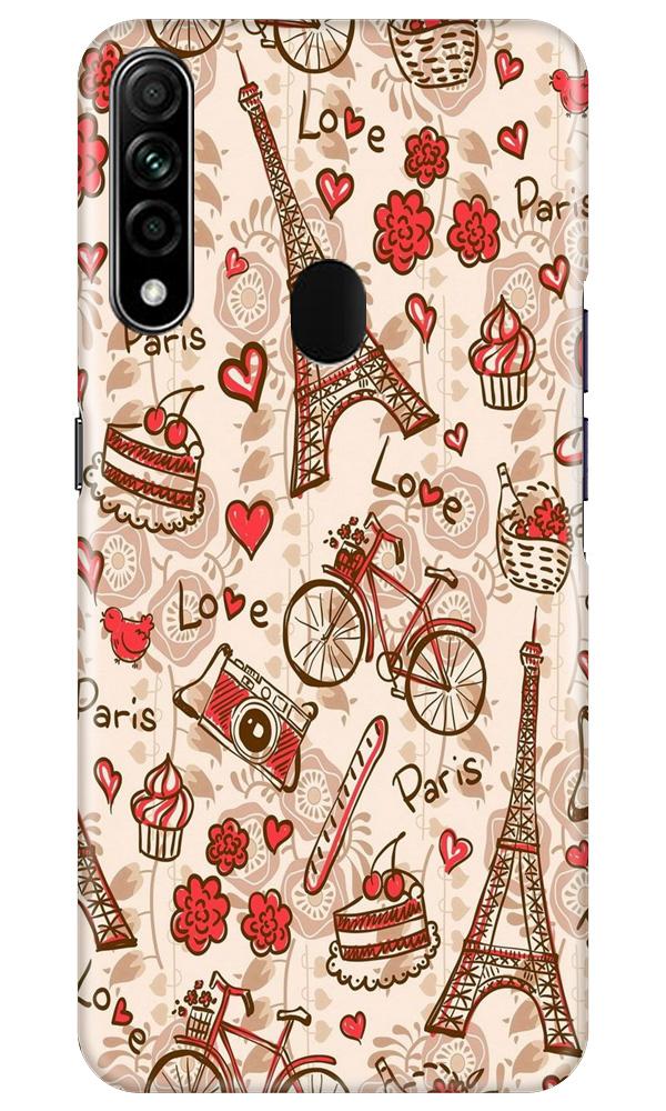 Love Paris Case for Oppo A31  (Design - 103)