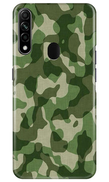 Army Camouflage Mobile Back Case for Oppo A31  (Design - 106)