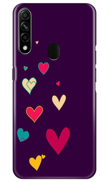 Purple Background Mobile Back Case for Oppo A31  (Design - 107)