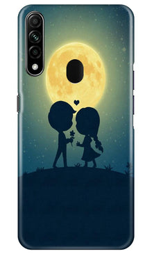 Love Couple Mobile Back Case for Oppo A31  (Design - 109)