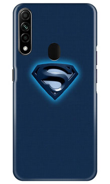 Superman Superhero Mobile Back Case for Oppo A31  (Design - 117)