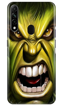 Hulk Superhero Mobile Back Case for Oppo A31  (Design - 121)
