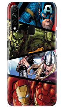 Avengers Superhero Mobile Back Case for Oppo A31  (Design - 124)