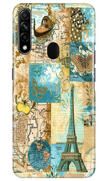 Travel Eiffel Tower Mobile Back Case for Oppo A31 (Design - 206)