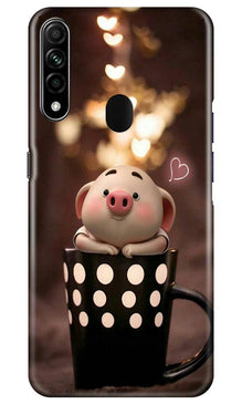Cute Bunny Mobile Back Case for Oppo A31 (Design - 213)