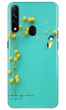 Flowers Girl Mobile Back Case for Oppo A31 (Design - 216)