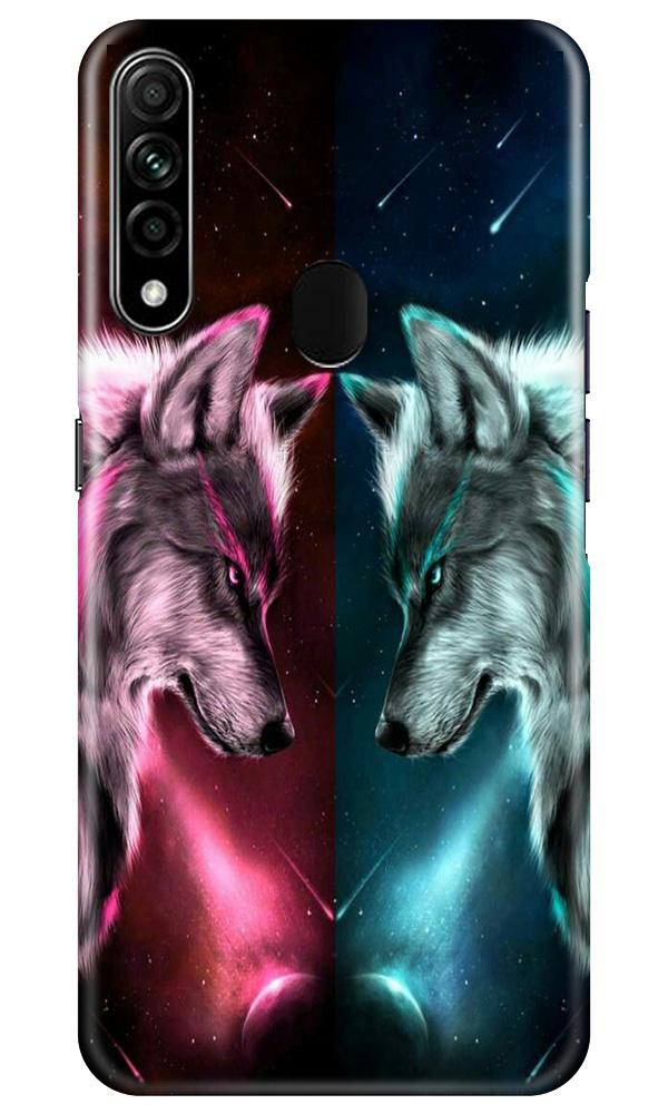 Wolf fight Case for Oppo A31 (Design No. 221)
