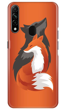 Wolf  Mobile Back Case for Oppo A31 (Design - 224)