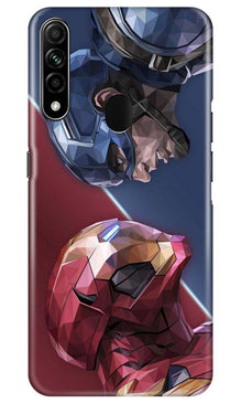 Ironman Captain America Mobile Back Case for Oppo A31 (Design - 245)