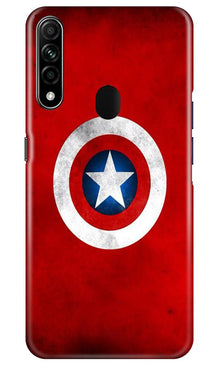 Captain America Mobile Back Case for Oppo A31 (Design - 249)