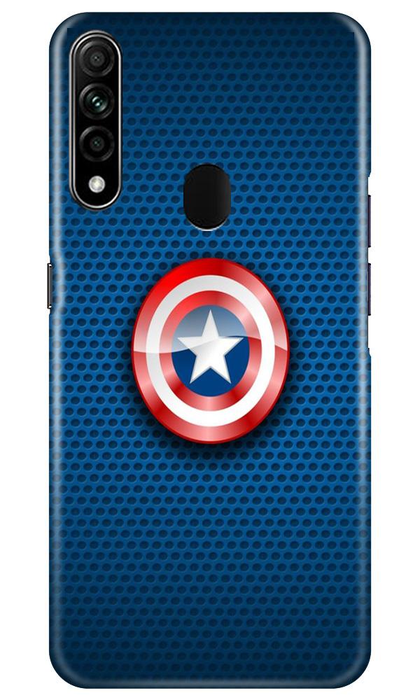 Captain America Shield Case for Oppo A31 (Design No. 253)