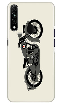 MotorCycle Mobile Back Case for Oppo A31 (Design - 259)
