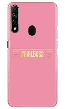 Girl Boss Pink Mobile Back Case for Oppo A31 (Design - 263)