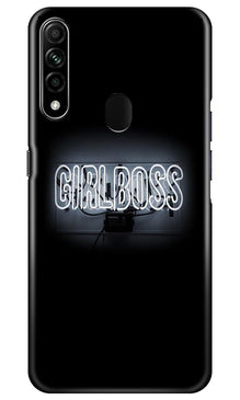 Girl Boss Black Mobile Back Case for Oppo A31 (Design - 268)
